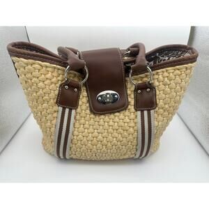 Chaps Basket weave hand bag